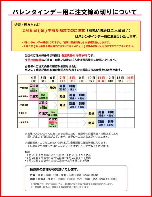 2026バレンタインデー